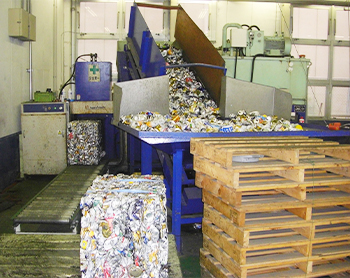 アルミ缶プレス機